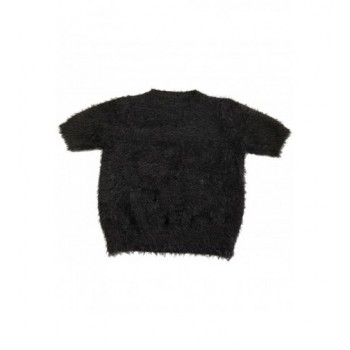 Szőrmés fekete pulcsi (158-164)