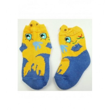 Kiscsibés sárga-kék zokni (74-80)