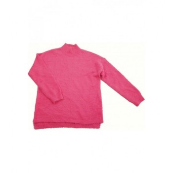 Szőrmés pink pulóver (140)