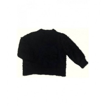Szőrmés fekete Zara pulóver (134)
