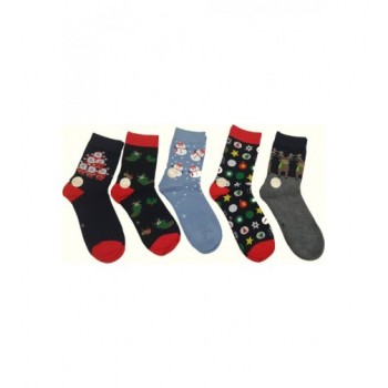 5 pár fekete-piros Karácsonyi zokni szett (35-38)