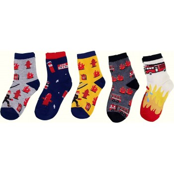 Tűzoltós zokni szett - 5 pár (24-27)