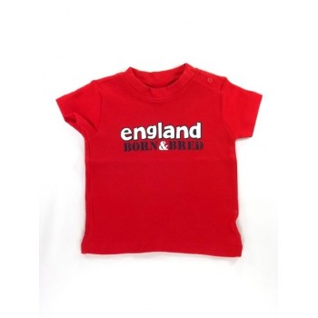 Piros England feliratos póló