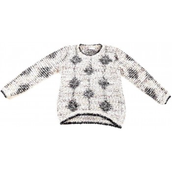 Csillogó bézs pulóver (146)